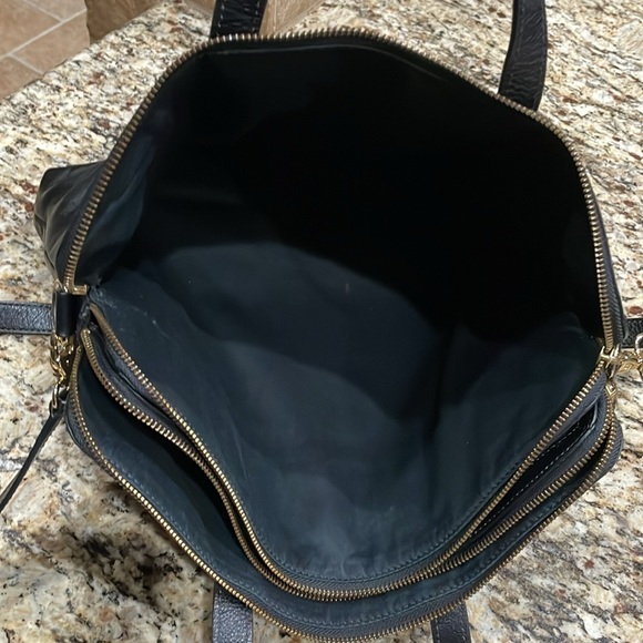 Fossil Shoulder/Laptop Bag Black Leather - Picture 9 of 15